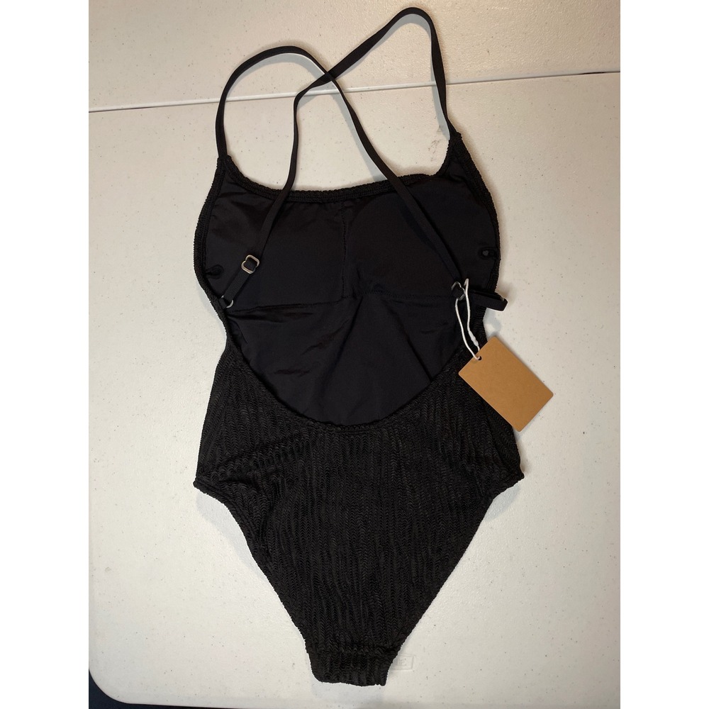 YAKISWIIM Womens Black Sexy One Piece Bathing Suits, XS - Picture 3 of 4